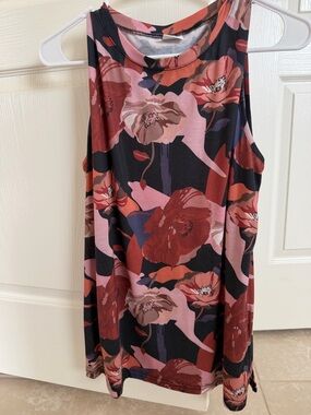 XIEERDUO Floral Camo Pink & Black Tee Dress